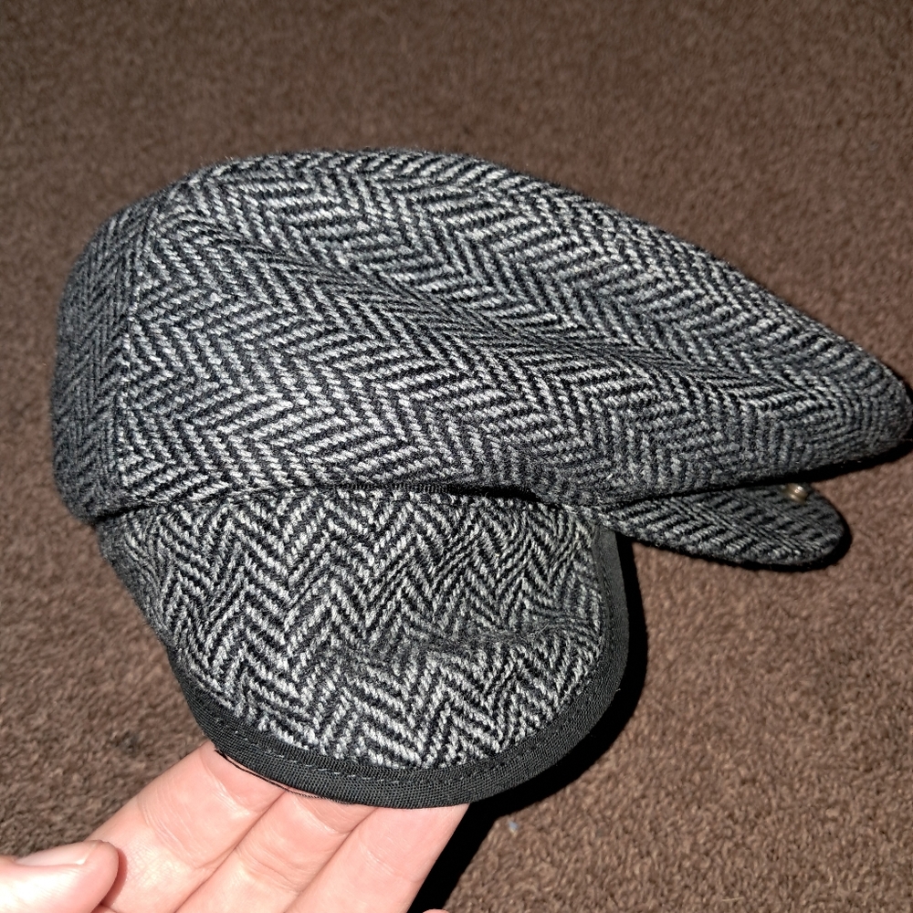 Vintage Dorfman Pacific Newsboy Cap Size Large Wool Blend Ear Flap Hat Sri Lanka